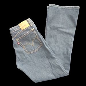 Levi's jeans 519 women's size 11T blue flare high rise Y2K